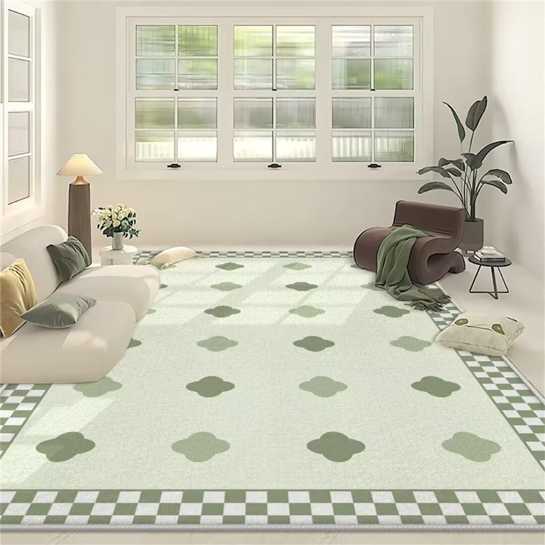 Tapis chambre enfant pour créer un espace de jeu chaleureux en vert