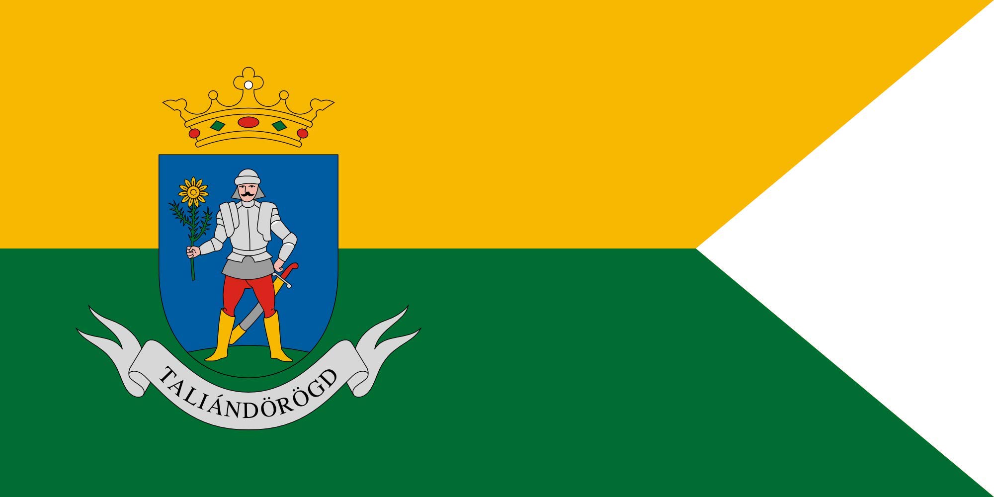 Drapeau Large Taliándörögd aux finitions soignées avec des couleurs éclatantes et durables