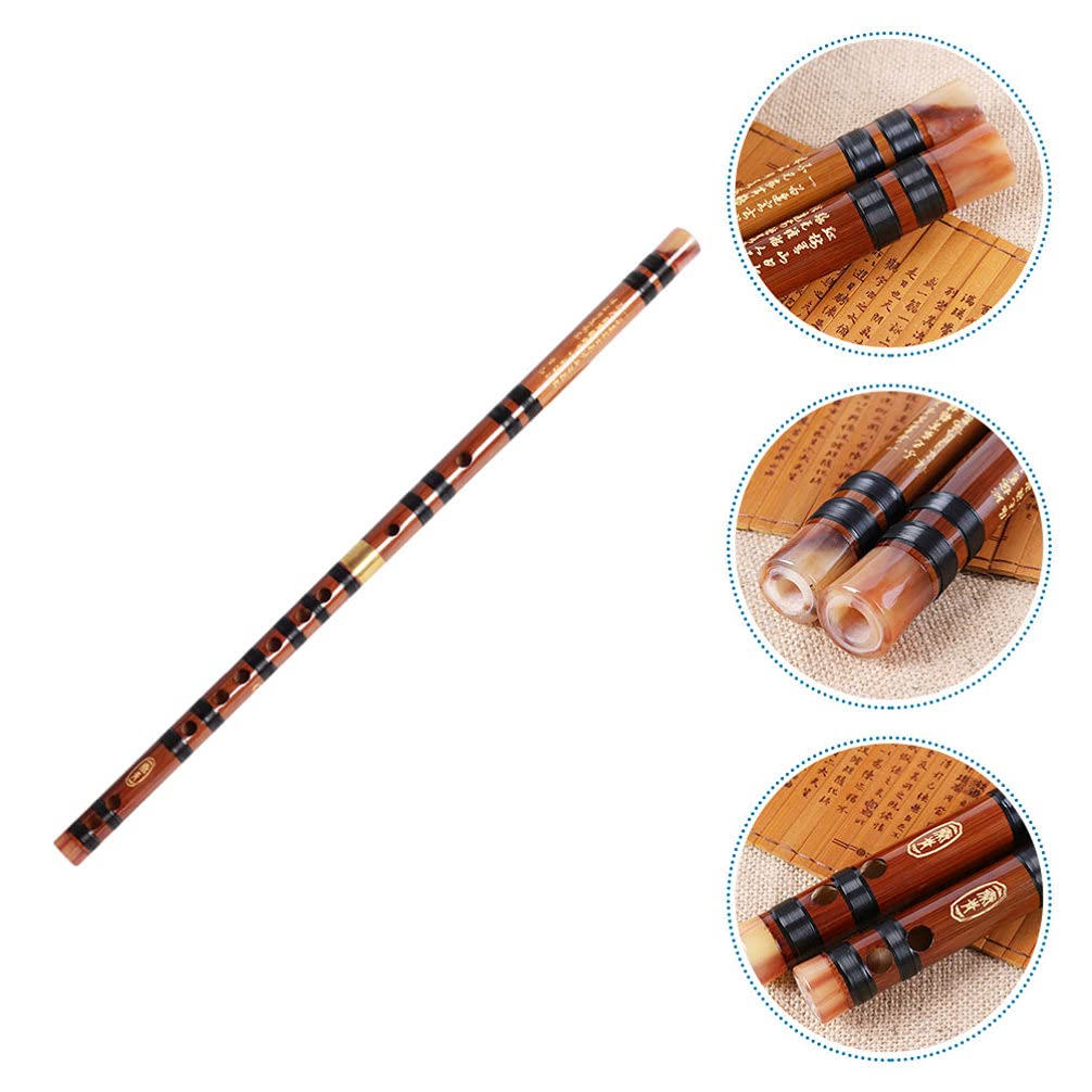1 Stk Bambusflöte Japanische Flöte Alt Shakuhachi Bambus-dizi-flöte Blockflöten Aus Holz Chinesische Dizi Piccoloflöte Piccolo Aus Holz Kleine Flöte Student Messing Hölzern China