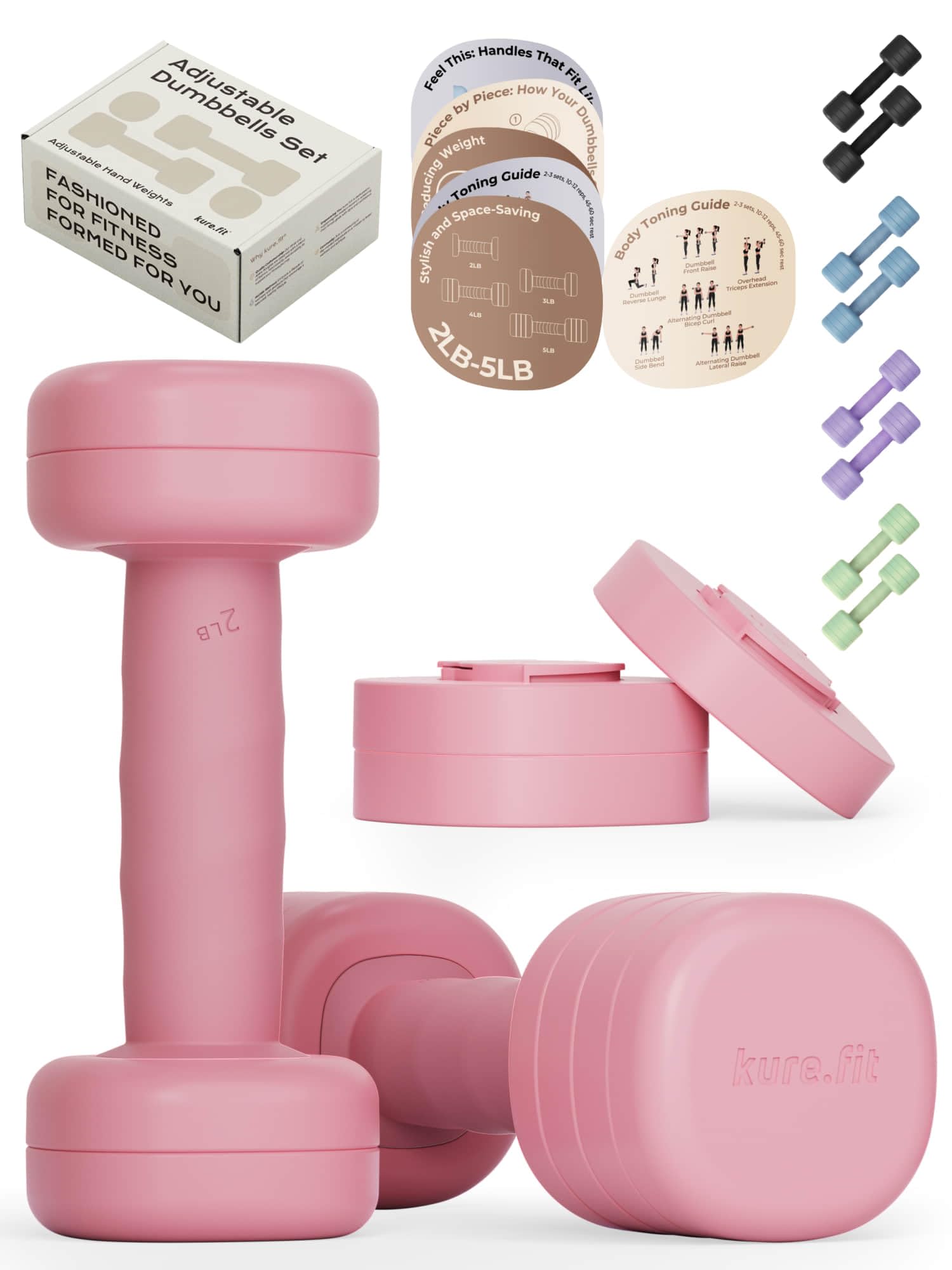 kure.fit Adjustable Dumbbell Set