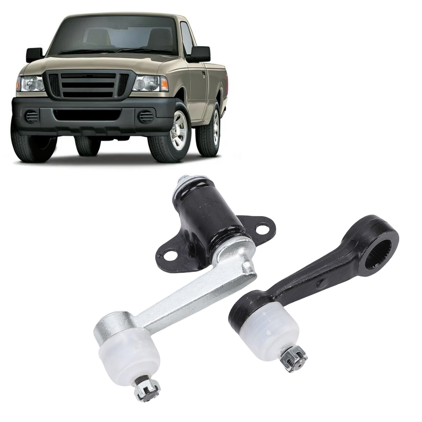 Idler Arm y Pitman Arm Set, UR5632220 Reemplazo de enlace de dirección para 2.5td 3.0td 2006-2012 y BT50 2.5td, solo accionamiento diestro