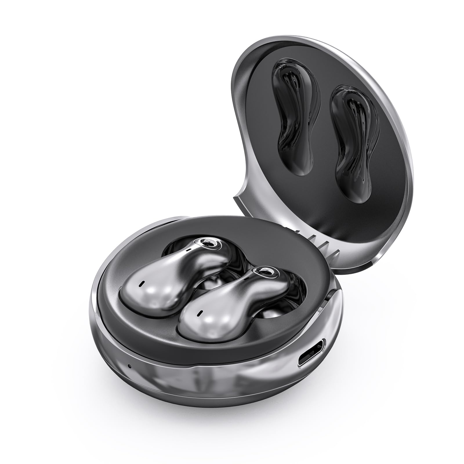 AI Translation Earbuds Real Time 144 Languages Translator 99% Accuracy with 4-Mic Earbuds 2-Way TWS Interpreter Earbuds Travel Business Study