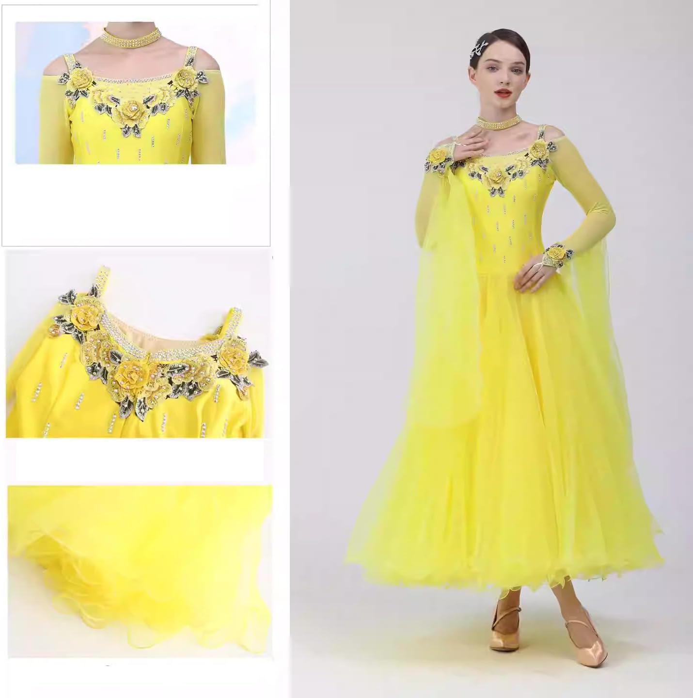 Standard Dance Dresses Viennese Waltz Standard Ballroom Dress Womens Swing Modern Dance Dress