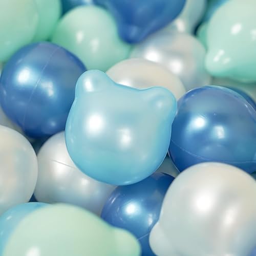 Miniatura 5 de STARBOLO Pelotas de plástico para bebés, 2.3 pulgadas, paquete de 100 bolas sin BPA para piscina de niños, juguetes acuáticos, bolas de océano