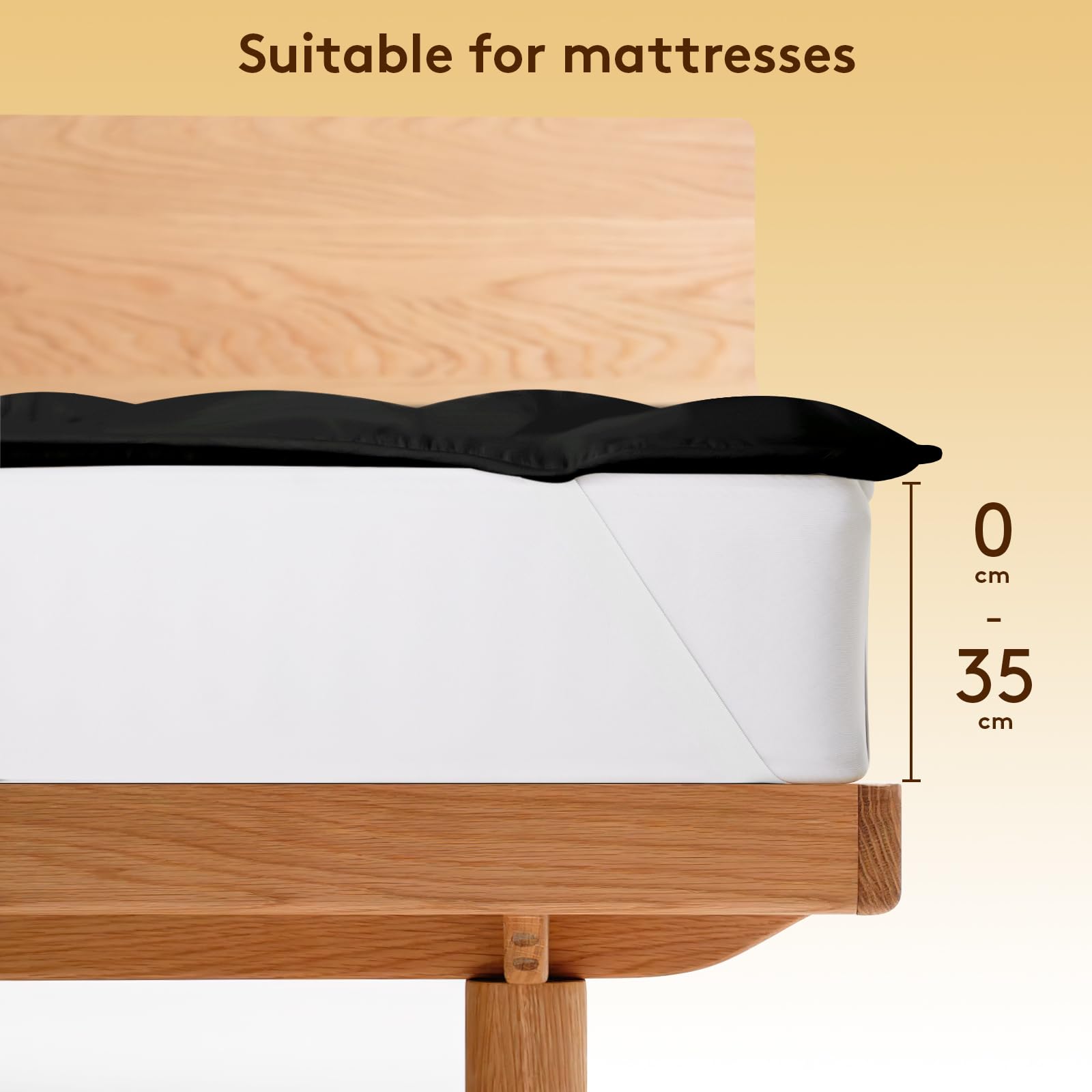 Autsel 3D Topper Matrimoniale 90 x 200cm Extra-Morbido Topper Materasso Trapuntato Antiallergico Coprimaterasso (Grigio Scuro)