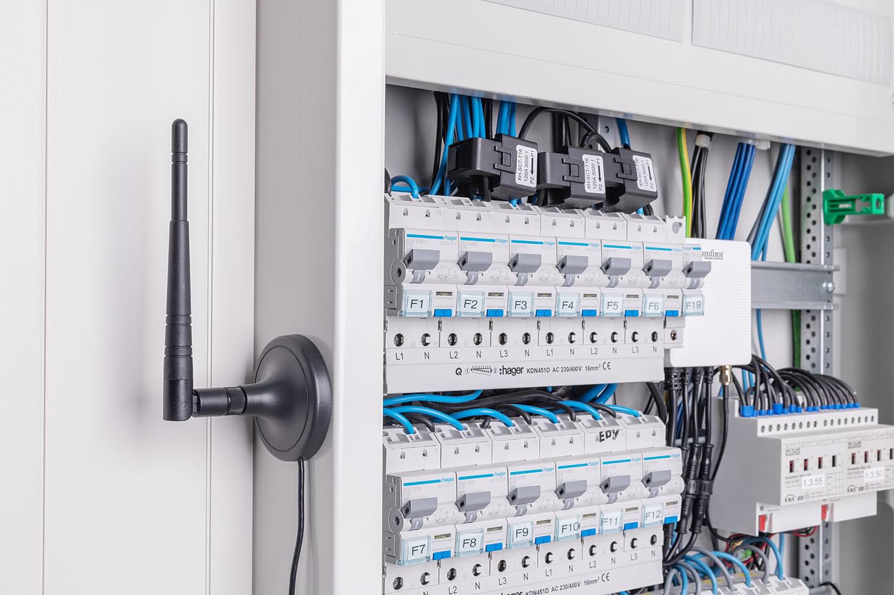 Luminea Home Control Smart Meter: Smarter 3-Phasen-WLAN-Stromzähler & Echtzeit-Energiemonitor, 120A, App (Meter 3-Phasen WiFi, Drehstromzähler mit App, phasig)