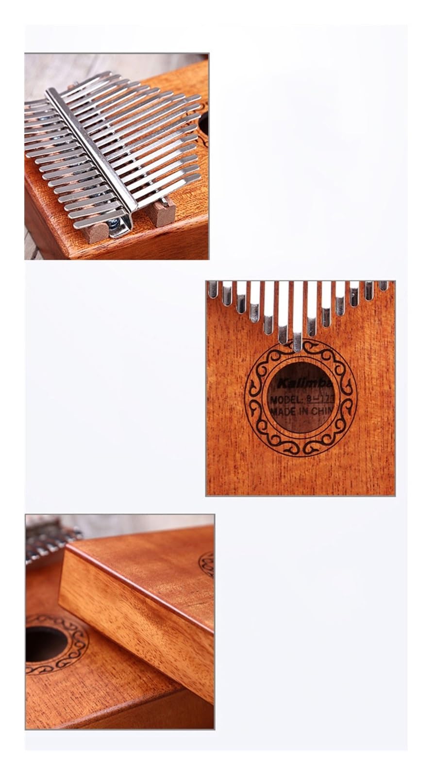 Kalimba Profesjonalny chromatyczny kciuk palec fortepianowy z drewna akacjowego ładny instrument 17-tonowy przenośny instrument muzyczny