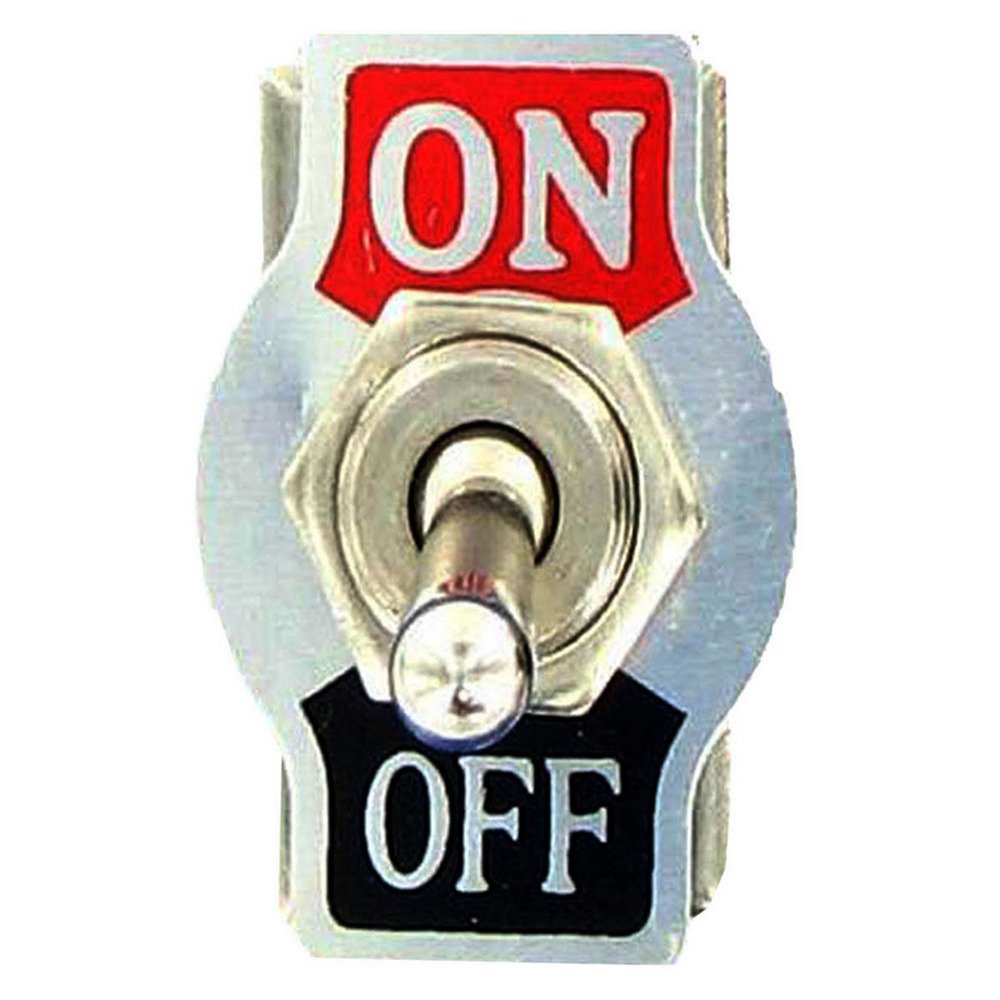 Prewired Mini Toggle Switch, Single Pole Double Throw Center Off, 1 Position Latched, 1 Position Momentary (B11A)