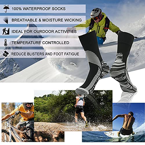 Image of RANDY SUN Waterproof Socks, Unisex Hiking Wading Trail Running Kayaking Crew Socks