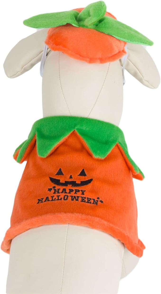 Disfraz de Halloween para Perro Calabaza con Capa y Sombrero miniatura 4