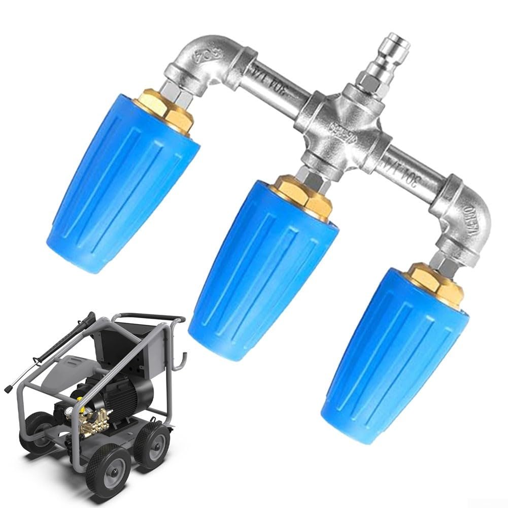 Ugello turbo rotante da 7,6 cm con attacco rapido da 14 mm, rondella 4000 PSI, lancia turbo in lega ad alta pressione per vialetto e patio