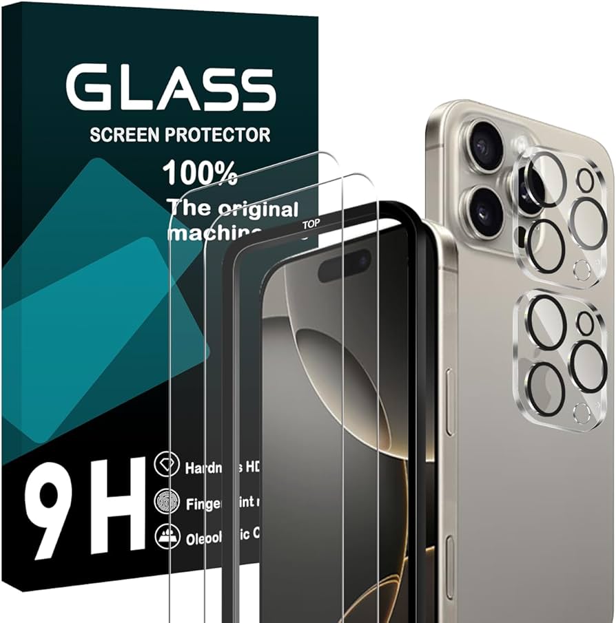 Amazon | 対応 iPhone 16 Pro Max ガラスフイルム 6.7インチ 【2+2 枚 Amazon | 対応 iPhone 16 Pro Max ガラスフイルム 6.7インチ 【2+2 枚