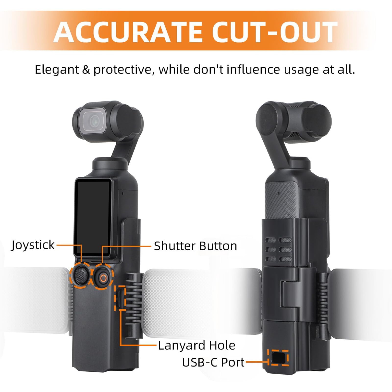Fotoleey Accessori per DJI Osmo Pocket 3: Set Completo con Fascia Toracica, Fascia per Testa, Polsiera, Clip Zaino, 2 Cornici, Viti e Adattatore Rapido per Azione e Viaggi