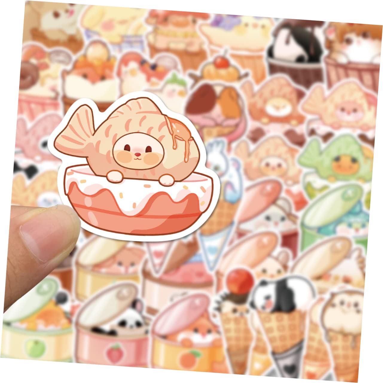 TOYANDONA 320pezzi Adesivi Decorativi Per Scrapbooking e Decorazione Adesivi Cartoni Animati Per Quaderni Bottiglie Valigie e Diari Facili Da Applicare e Rimovibili Per Adulti