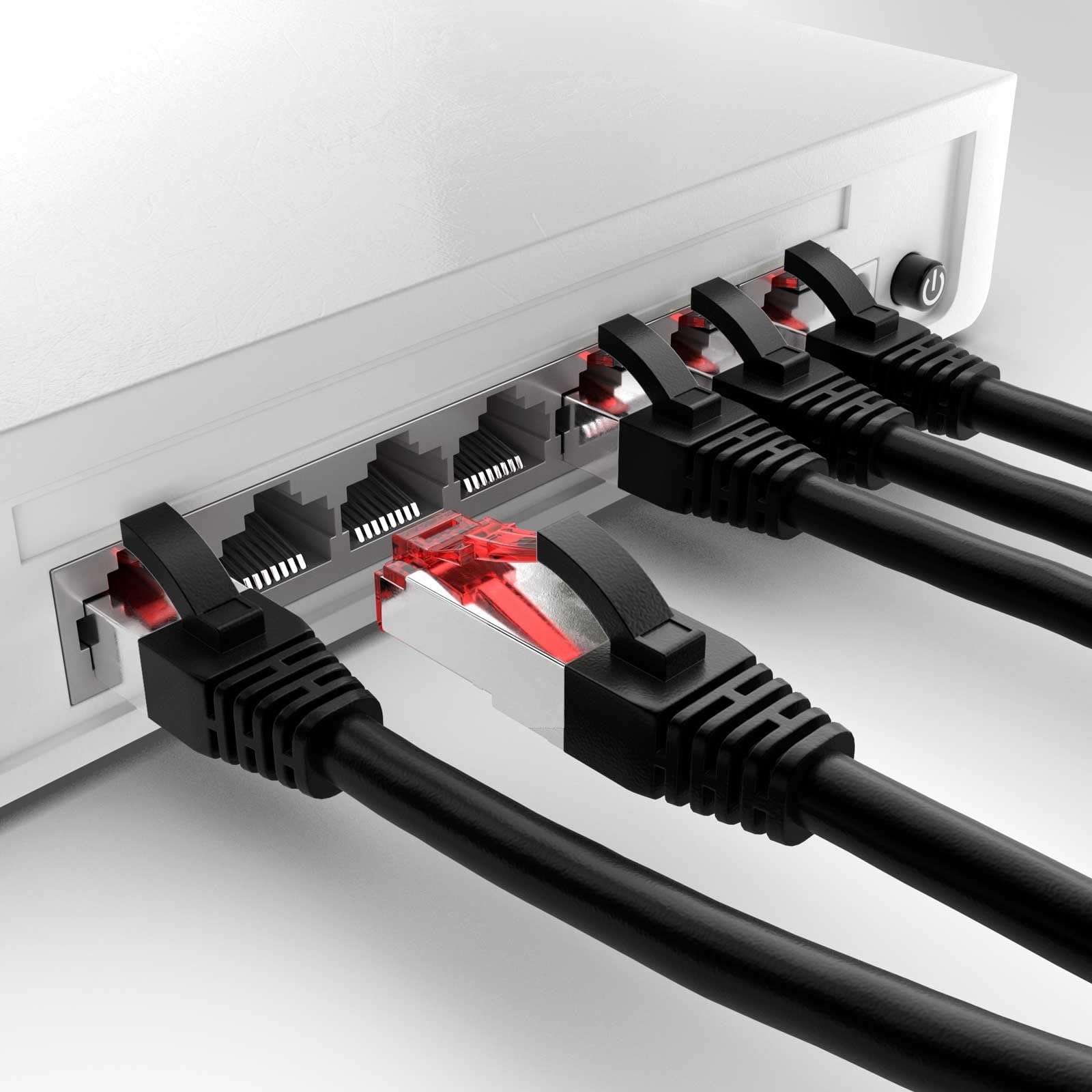 Goobay 68699 CAT 6 kabel krosowy S/FTP (PiMF), czarny