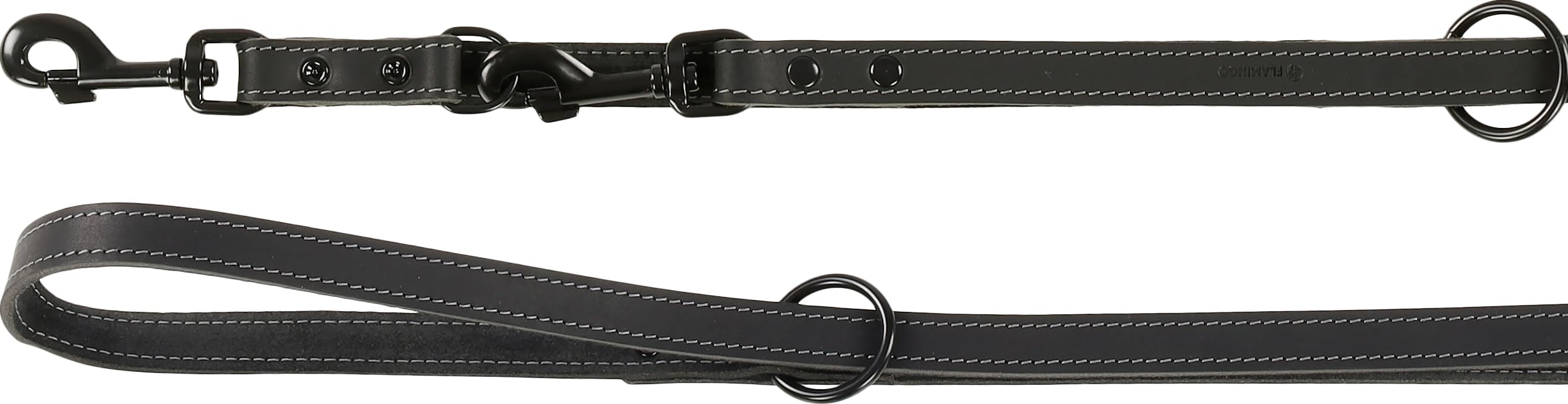 Flamingo Dog Training leash Montana Black 2m 20mm