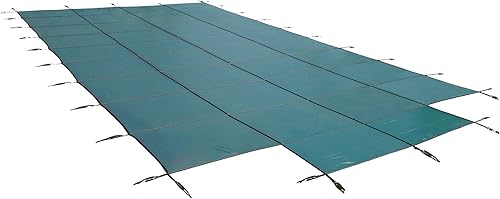Cubierta rectangular de seguridad para alberca de suelo, con de 4 por 8 pies y centros de paso en diferentes tamaños., Verde