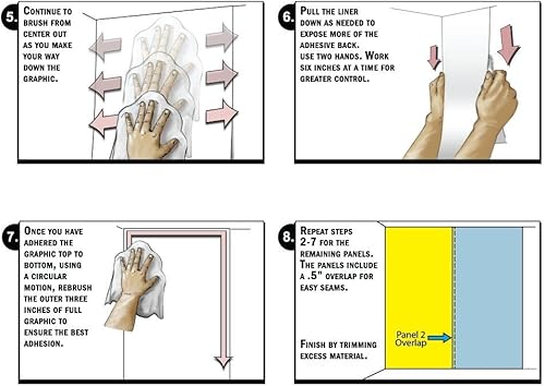 Miniatura 6 de wall26 - Mural de pared con diseño de árboles en un bosque, adhesivo extraíble, decoración del hogar, 66 x 96 pulgadas