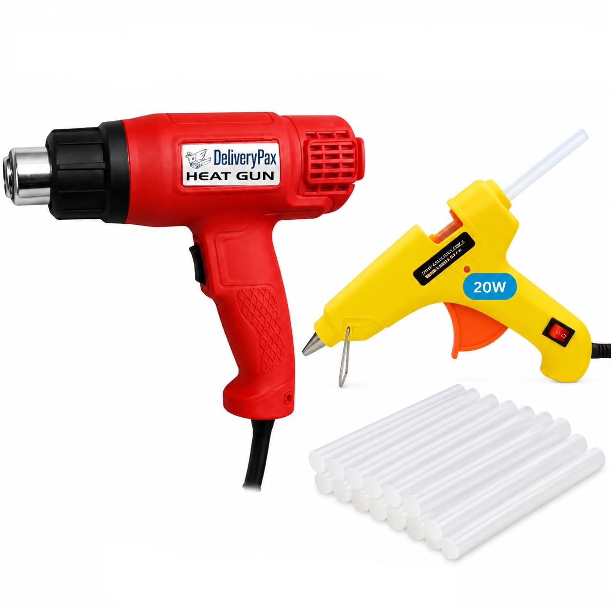 Delivery Pax 2000W Heat Gun Kit - Shrink Wrap & Repair -12 Delivery Pax 2000W Heat Gun Kit - Shrink Wrap & Repair -12