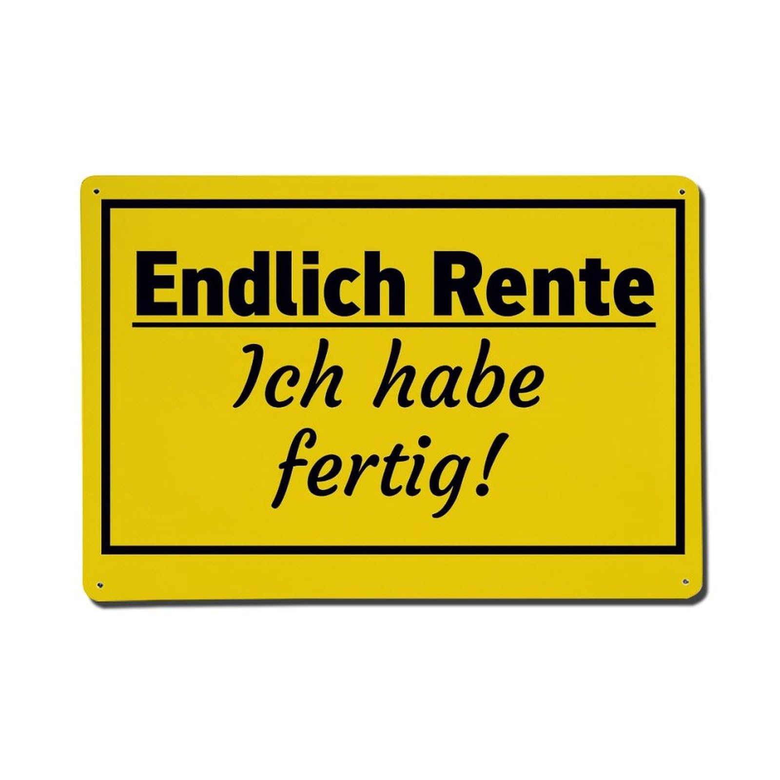 Enderetf Vintage Finally Retired I Am Done Tin Sign Metal Poster, Home Bar Garage Man Cave Cafe Indoor & Outdoor Wall Decoration 8X12inches