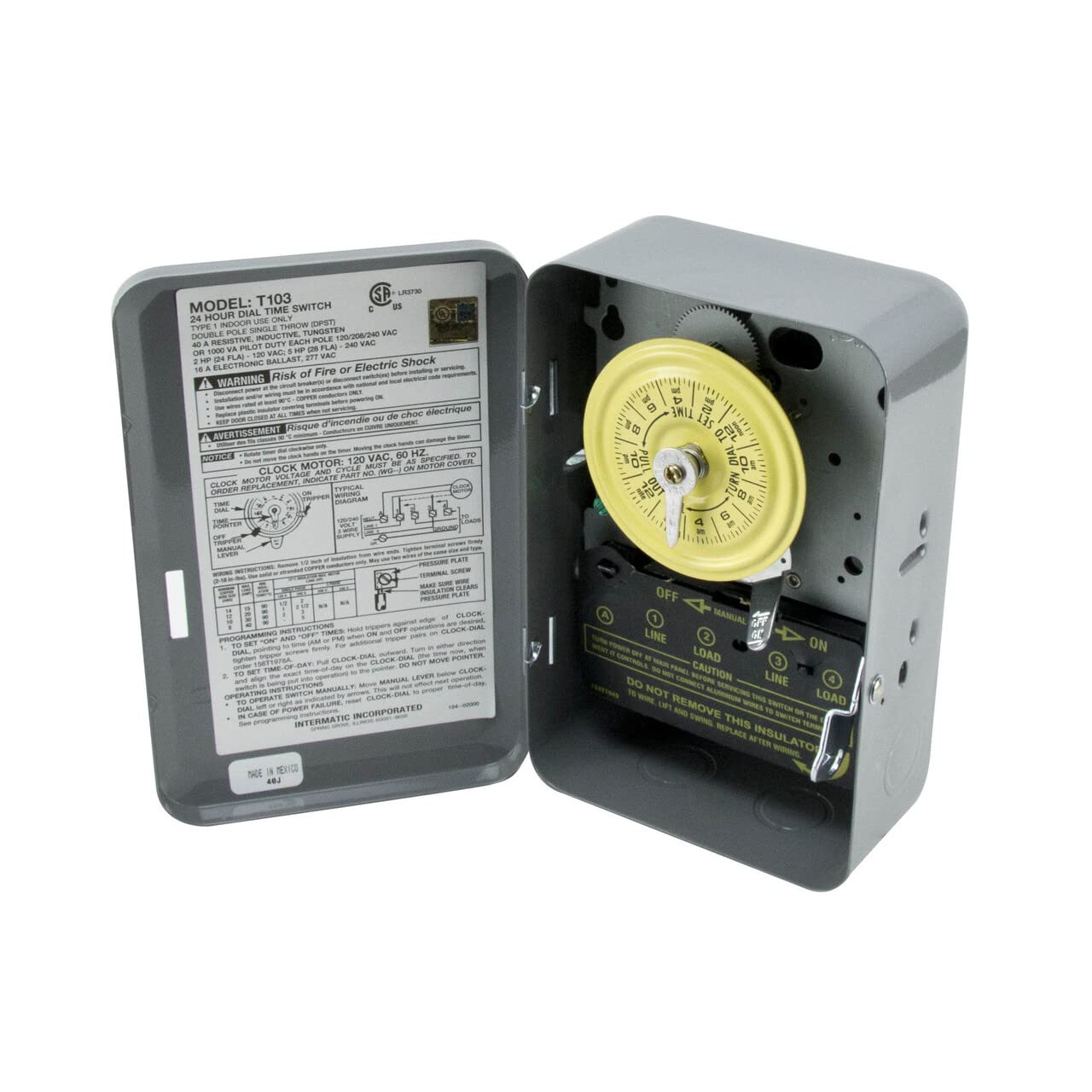 IntermaticT103 Mechanical Time Switch, Gray