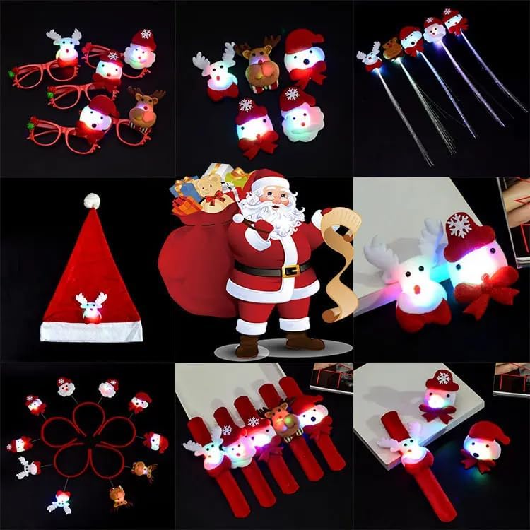Miniatura 4 de Shuoyang 3 unidades, sombreros de Papá Noel, sombrero de terciopelo de Navidad brillante, sombrero de Papá Noel rojo esponjoso para adultos, hombres