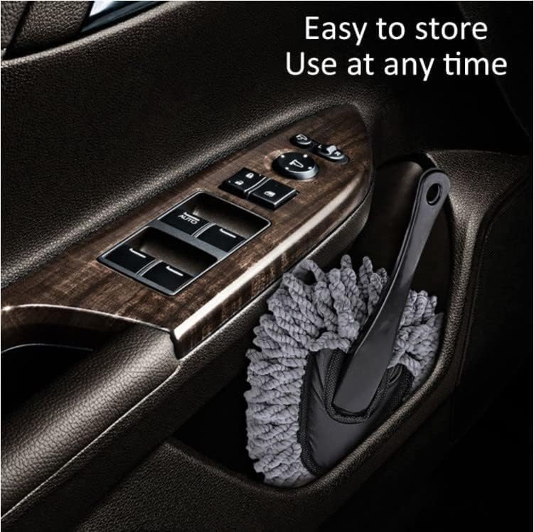 Image of Car Duster, Soft Brush with Long Handle, Ideal for Car Cleaning & Household Mop Duster, Dust Cleaner, Scratch Free, Microfiber mini-Dusters Pack of 1 (Small)