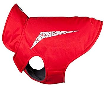 RC Pet Products Cascade Jacket Fleece Lined Water Resistant Dog Coat, Size 12, Red