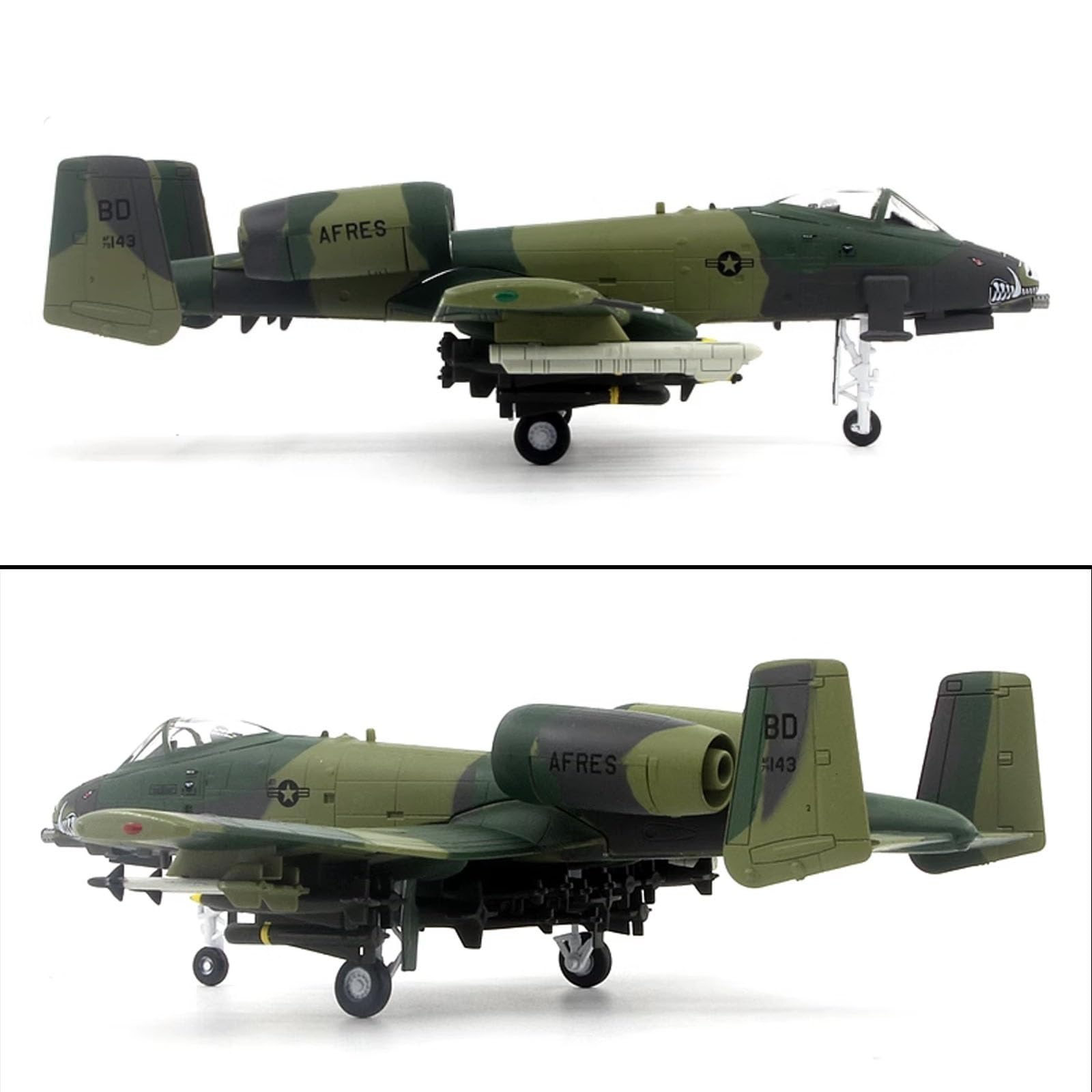 Amazon.co.jp: 6.4インチ 1/100スケール A-10A グリーン戦闘機モデル