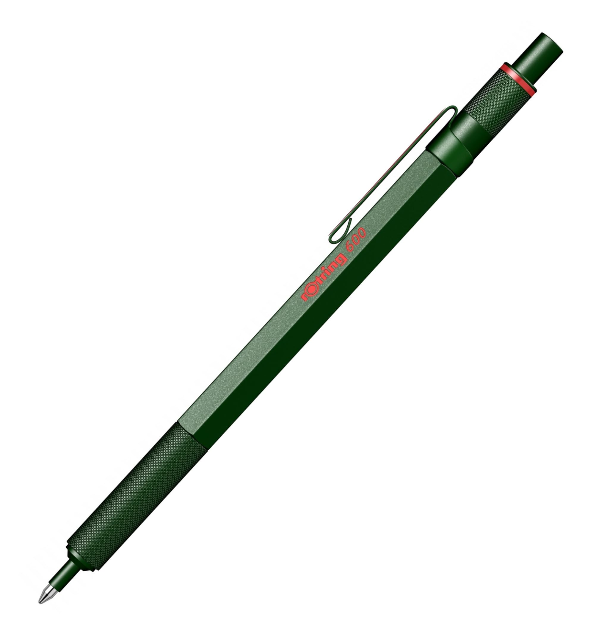 rOtring Set di 600 penne a sfera e portamine meccaniche con incisione, set di scrittura in metallo di alta qualità, regalo per ufficio, studio e tecnica (verde)