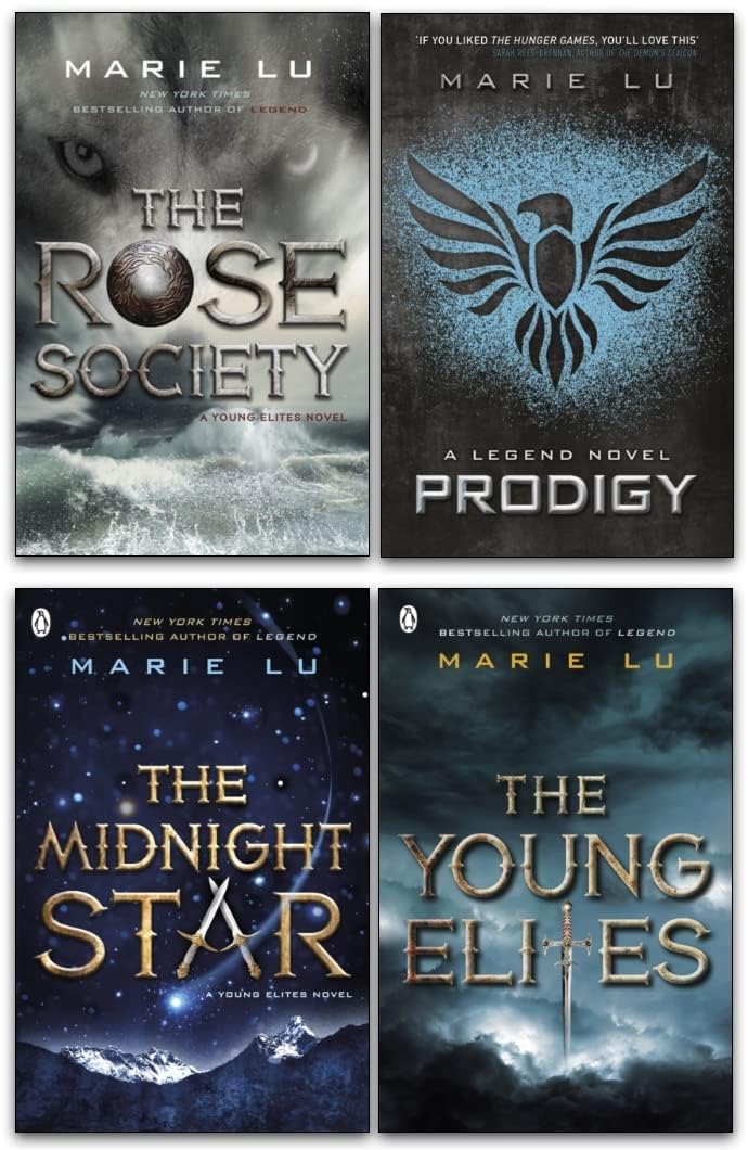 Marie Lu 4 Books Collection Set (Prodigy, The Young Elites, The Rose Society, The Midnight Star)