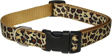 Dog collar leopard print Clearance