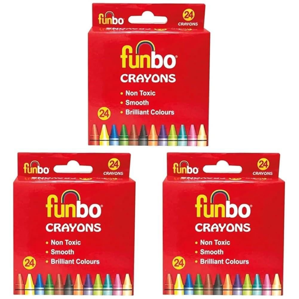 Funbo Crayons Color Pencil 24-Piece Pack