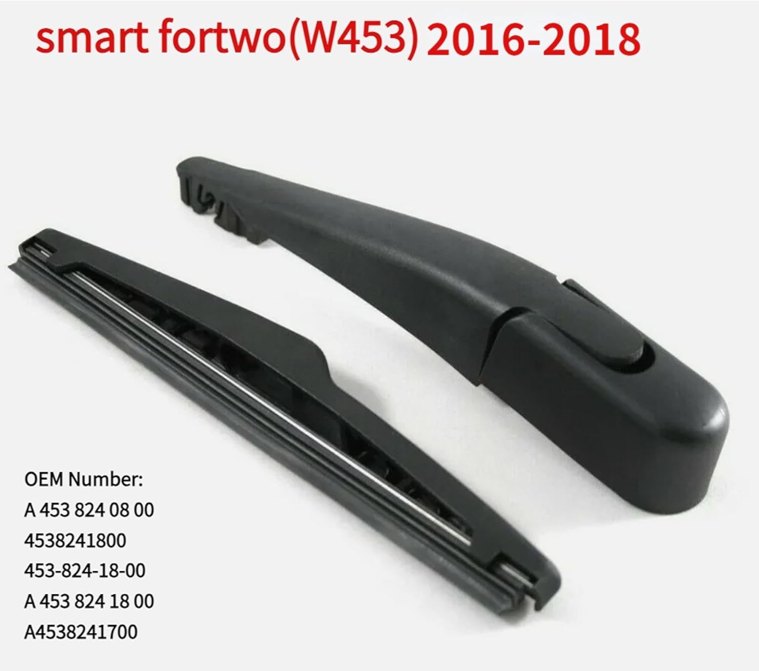 Rear Wiper Arm Blade for Mercedes Benz Smart Fortwo W453 Passion 2016 2017 2018 Prime Pure Base Brabus Proxy Citybeam Turbo Electric Drive Coupe 2-Door Back Windshield Wiper Arm Blade