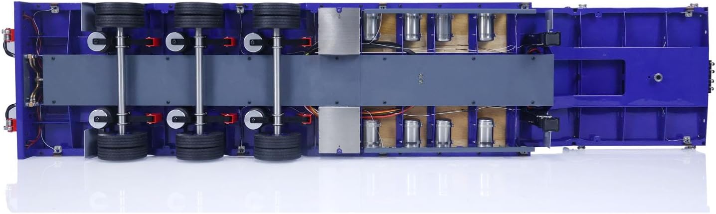 TOUCAN RC HOBBY 1/14 LESU Metal RC Trailer with Light Module Hydraulic System Electronic Lifting