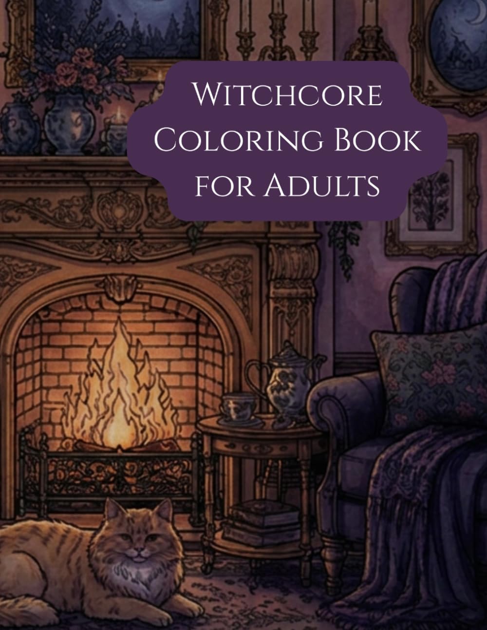 Witchcore Coloring Book for Adults: Dark Cottagecore, Witchcraft & Gothic - fantasy designs with enchanted forests, magical cottages, herbs, potions and mystical creatures for relaxation