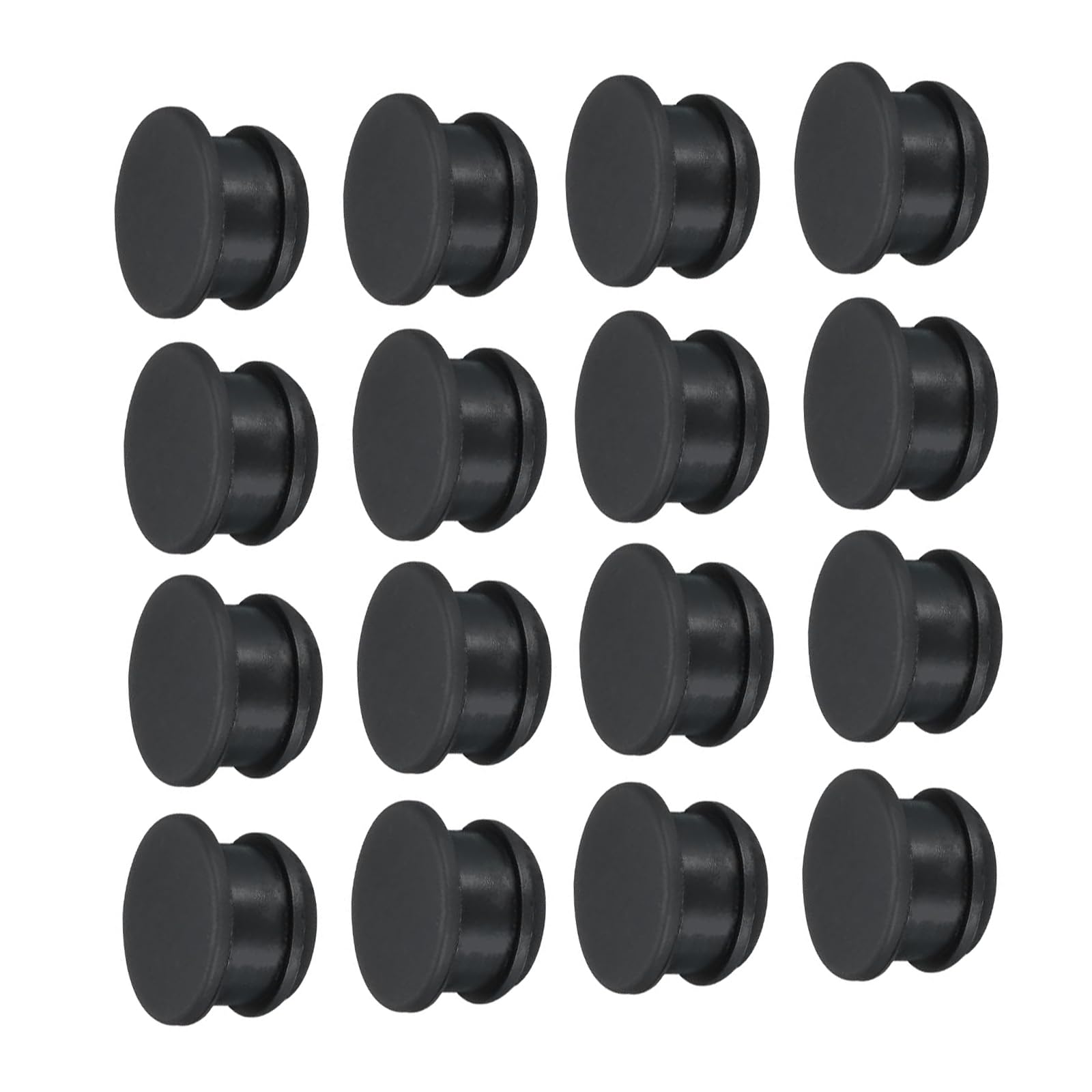 ROWORKX 13mm Silicone Snap-In Hole Plugs, 16PCS Rubber Blanking Plugs