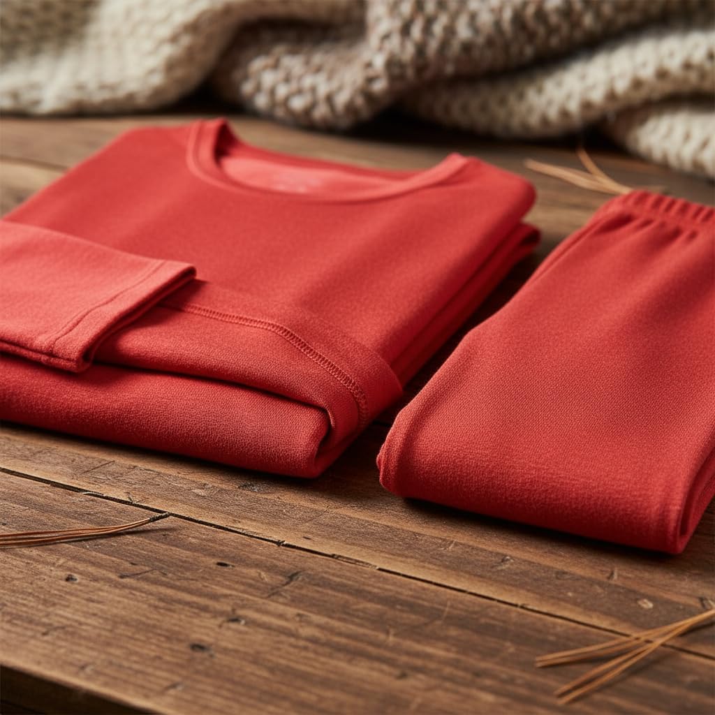 Ropa Interior Térmica Hombre Sólido | fibra y poliéster - elástico | camiseta larga - pantalón largo, transpirable - para Uso Diario, para el Frío