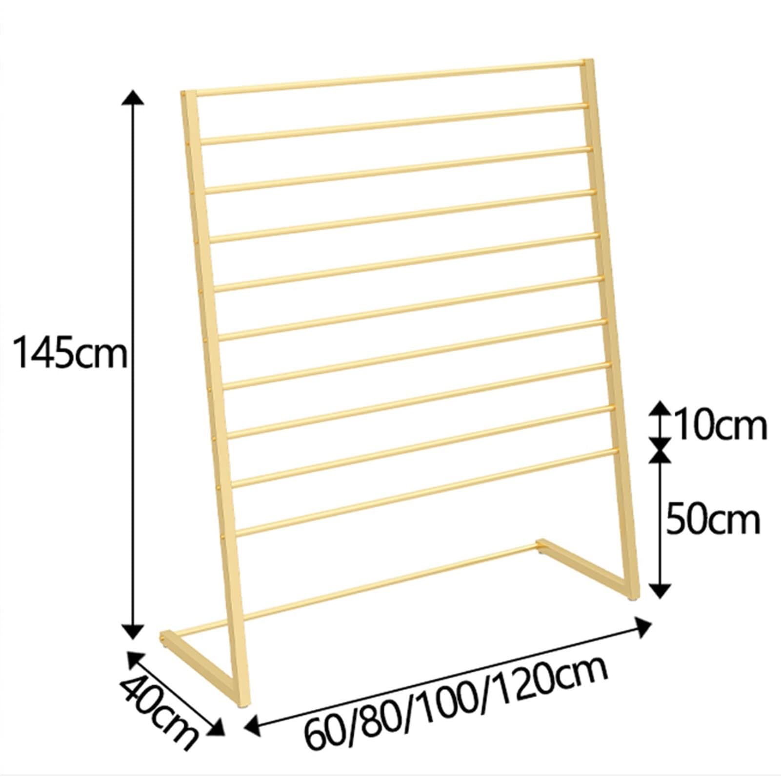 Porta Sciarpe - Porta Sciarpe Da Terra In Seta, Espositore Per Sciarpe Da Negozio Di Abbigliamento, Porta Coperte In Metallo Da Terra, Appendiabiti Commerciale Pantaloni Appendiabiti ( Size : 80X40X14