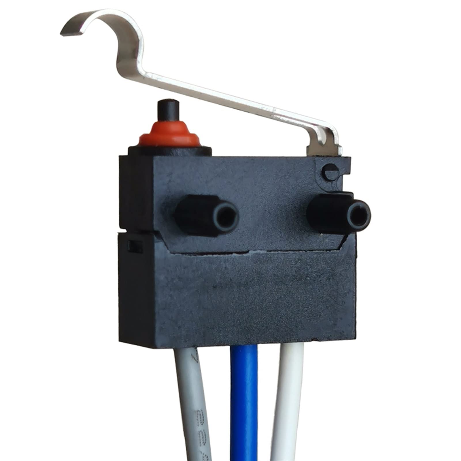 Micro interrupteur 14,7 mm avec plomb, levier, colonne de positionnement, sans NC IP67 étanche, pistolet de chargement, verrouillage de commande centrale de voiture (couleur : pilier sans long) xiaguo