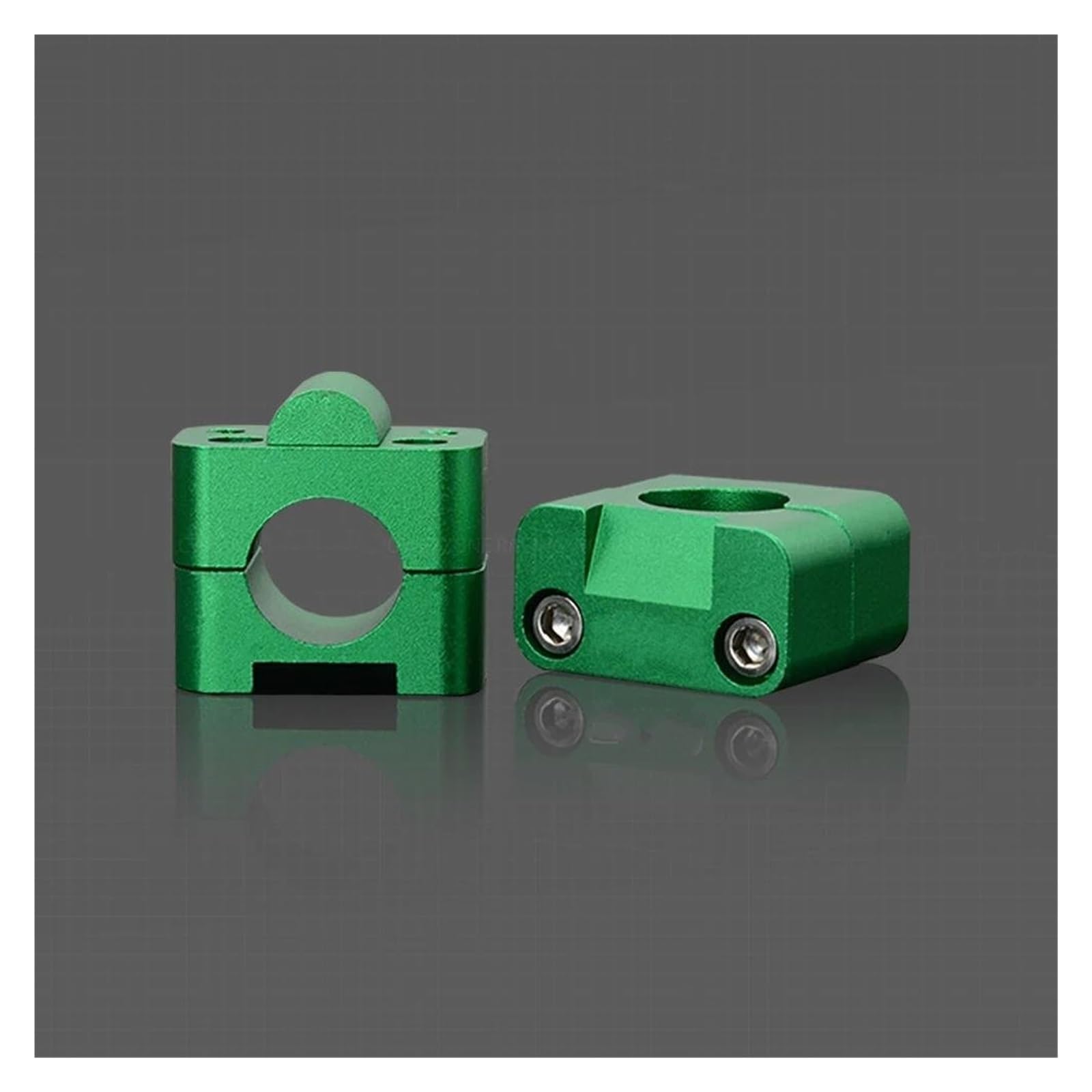 Manillar Riser Abrazaderas Aleación Aluminio para Manillar Motocicleta 22 Mm Y 7/8" Soporte para Manillar para Irbis para Kayo para Motocross para Enduro MX TTR T 250 Elevador Manillar(Green)