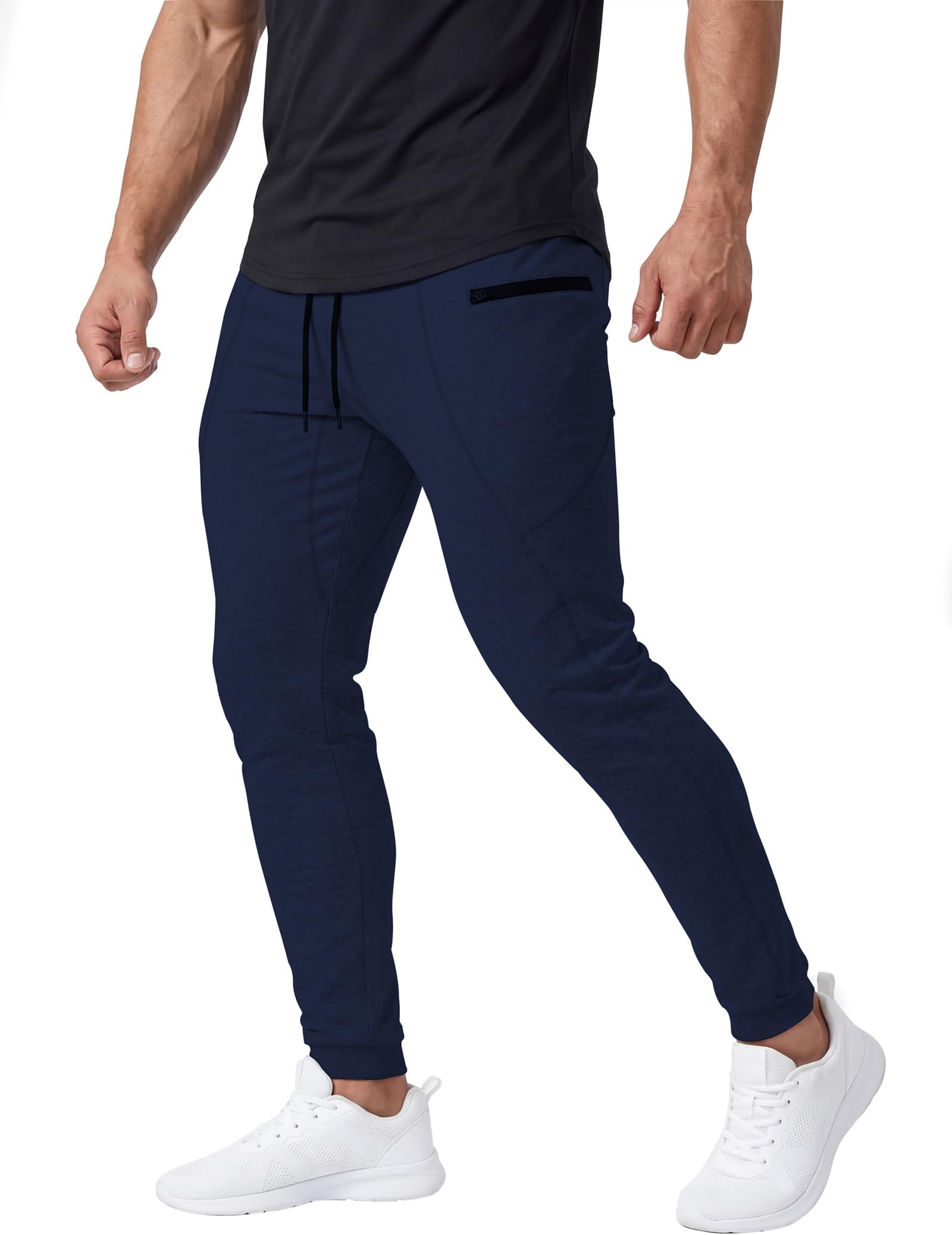 Mens Slim Joggers Tapered Sweatpants Gym Workout Pants for Running Athletic Casual