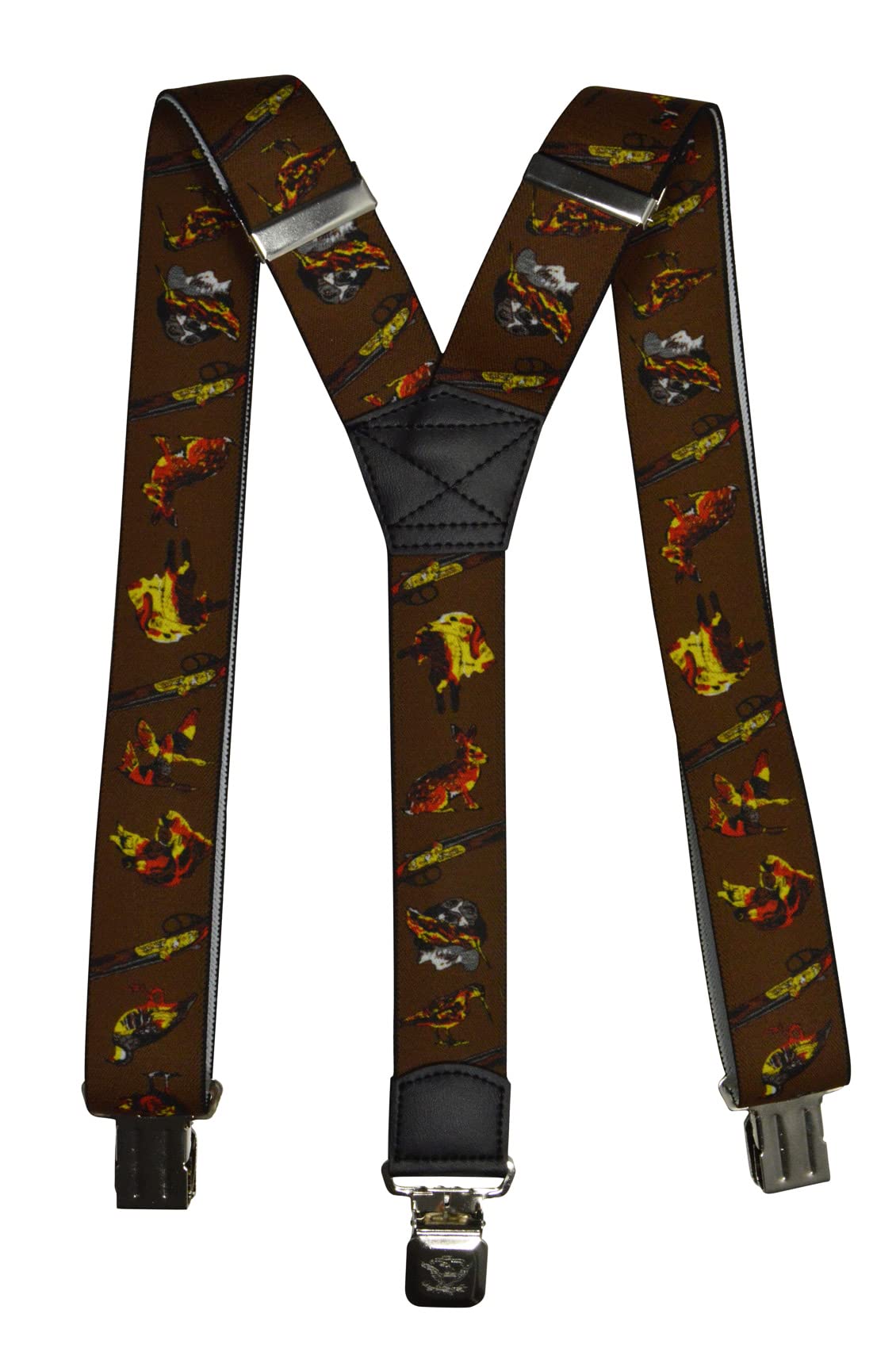 Olata Men's Adjustable Heavy Duty Y-Shape Hunting Braces/Suspenders with Embossed Clips - 4cm. Hunting Season