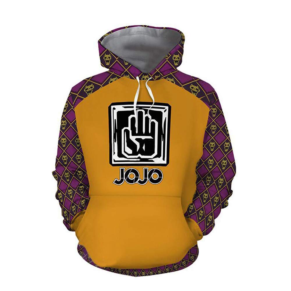 Hoodie Guido Mista Kujo Jotaro Cosplay Costume Sweatshirt Zipper Long Sleeves Coat Jacket