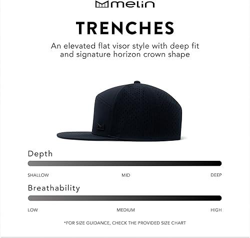 Miniatura 4 de melin Trenches Icon Hydro Sombrero Snapback de rendimiento gorra de béisbol resistente al agua para hombres y mujeres