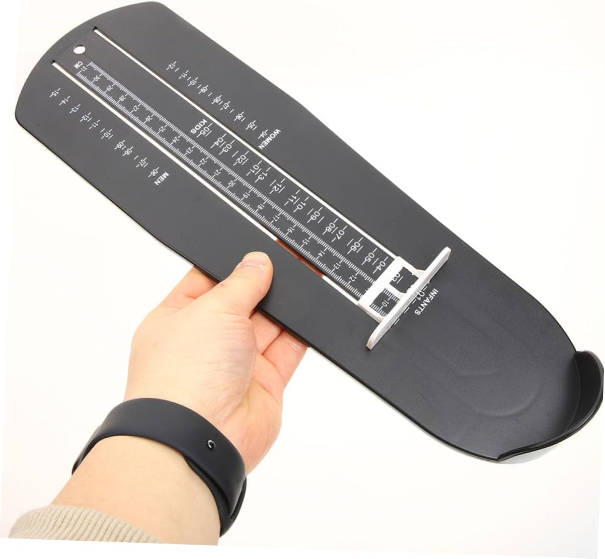 2pcs Shoe Measuring Device Accurate Foot Measurement Ruler for Adults Essential Shoe Sizer Tool Blue Black for Online Shopping