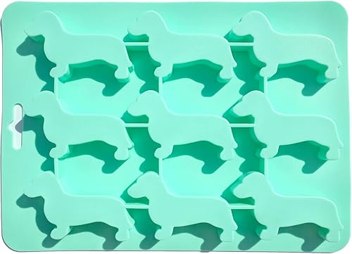 Molde de silicona para cubitos de hielo con forma de perro salchicha para beber, máquina de hielo, dulces, chocolate, galletas, fondant, cupcakes,