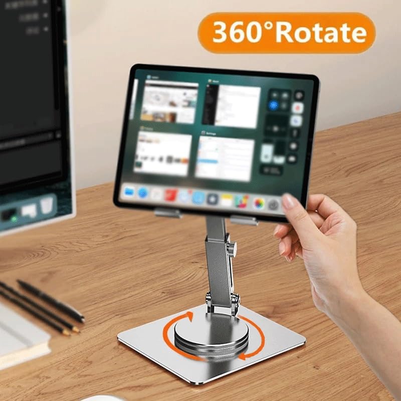 Support de tablette rotatif 360 pliable avec bras articulé multi-angle - 4