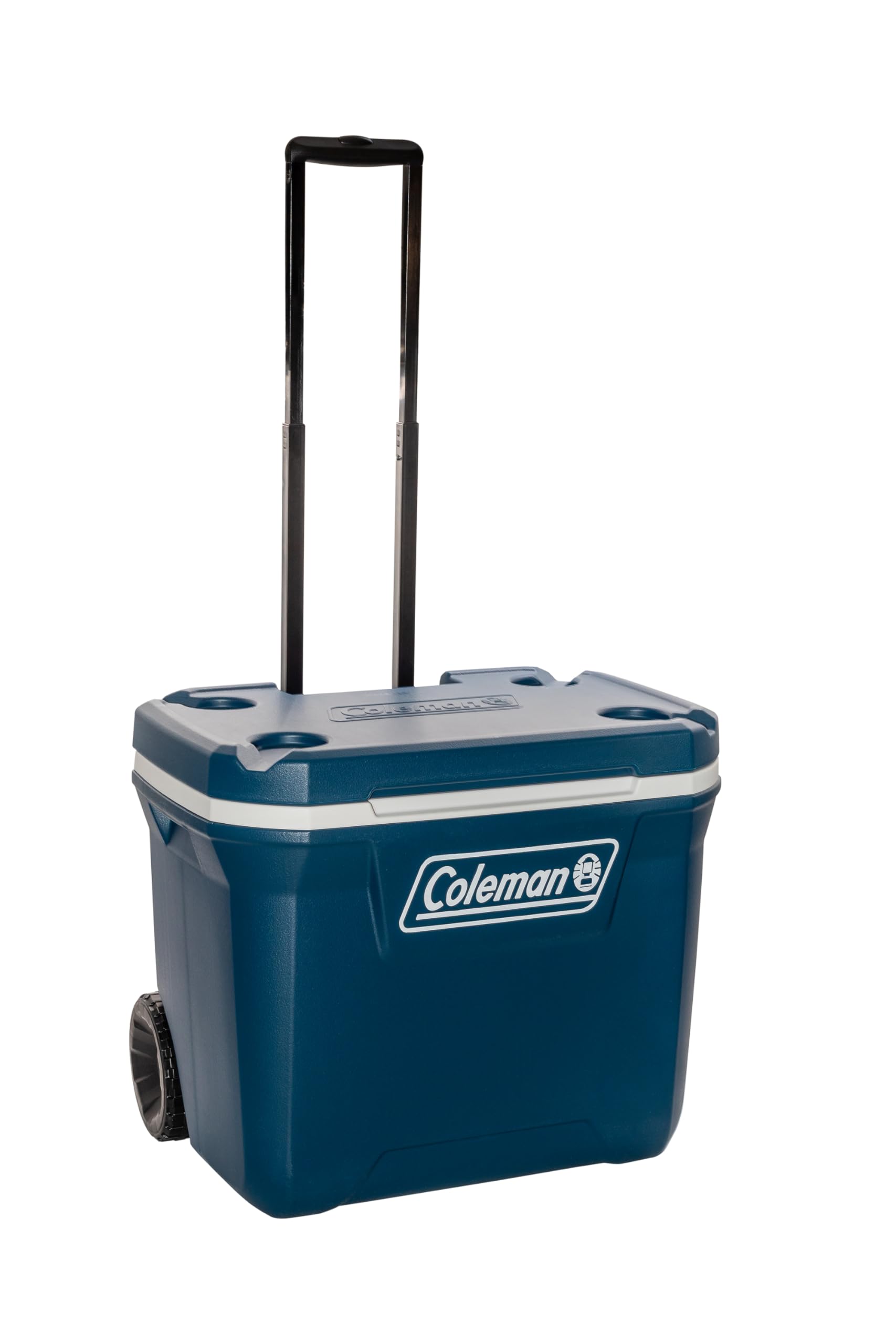 Coleman 3000005157 Polypropylene Xtreme Wheeled Ice Box, 50 Quart (Blue)