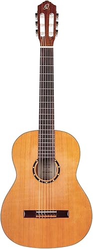 Miniatura 214 de Serie Familiar Guitarra Clásica de Nylon Tamaño 1/4 con Bolsa Tapa de cedro - Natural - Satén